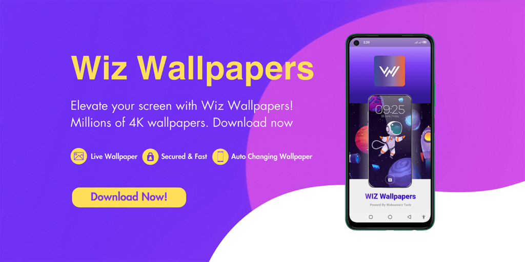 Wiz Wallpapers App - 3D, HD & 4K Wallpapers