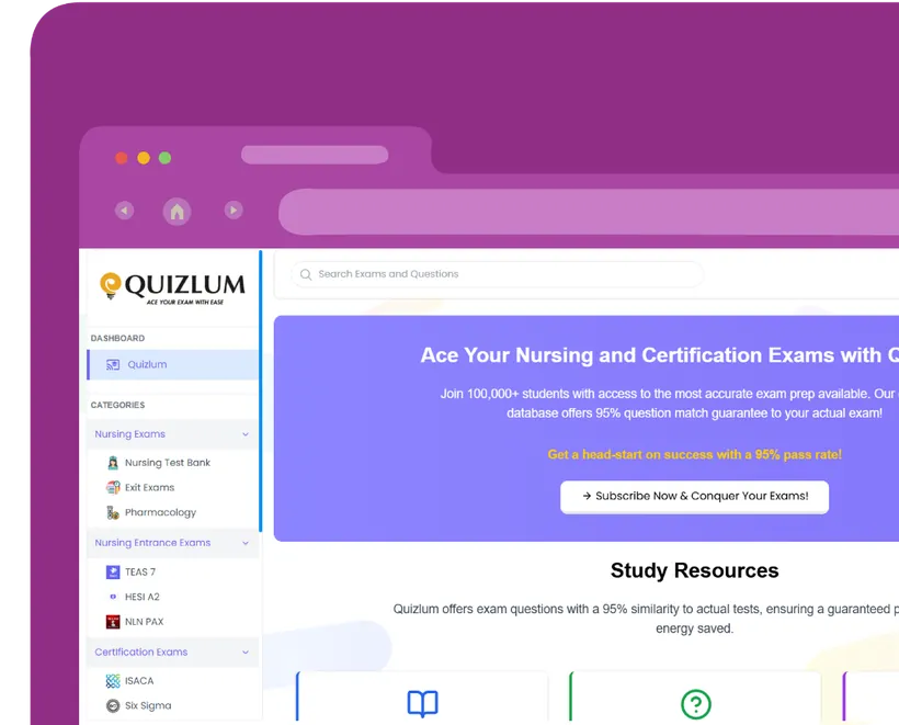 QuizLum exam preparation platform dashboard